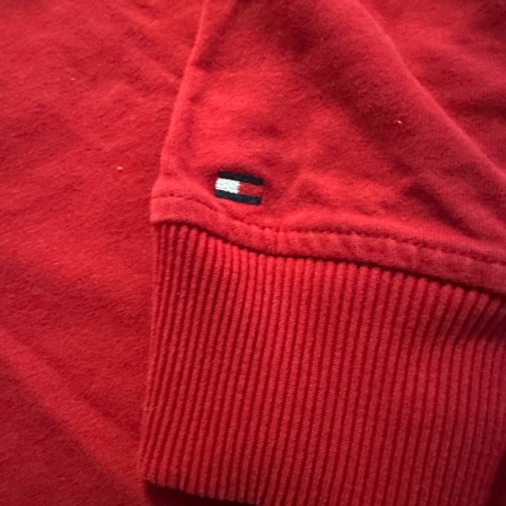 Tommy Hilfiger red long sleeve e men’s red Large shirt - Picture 6 of 8